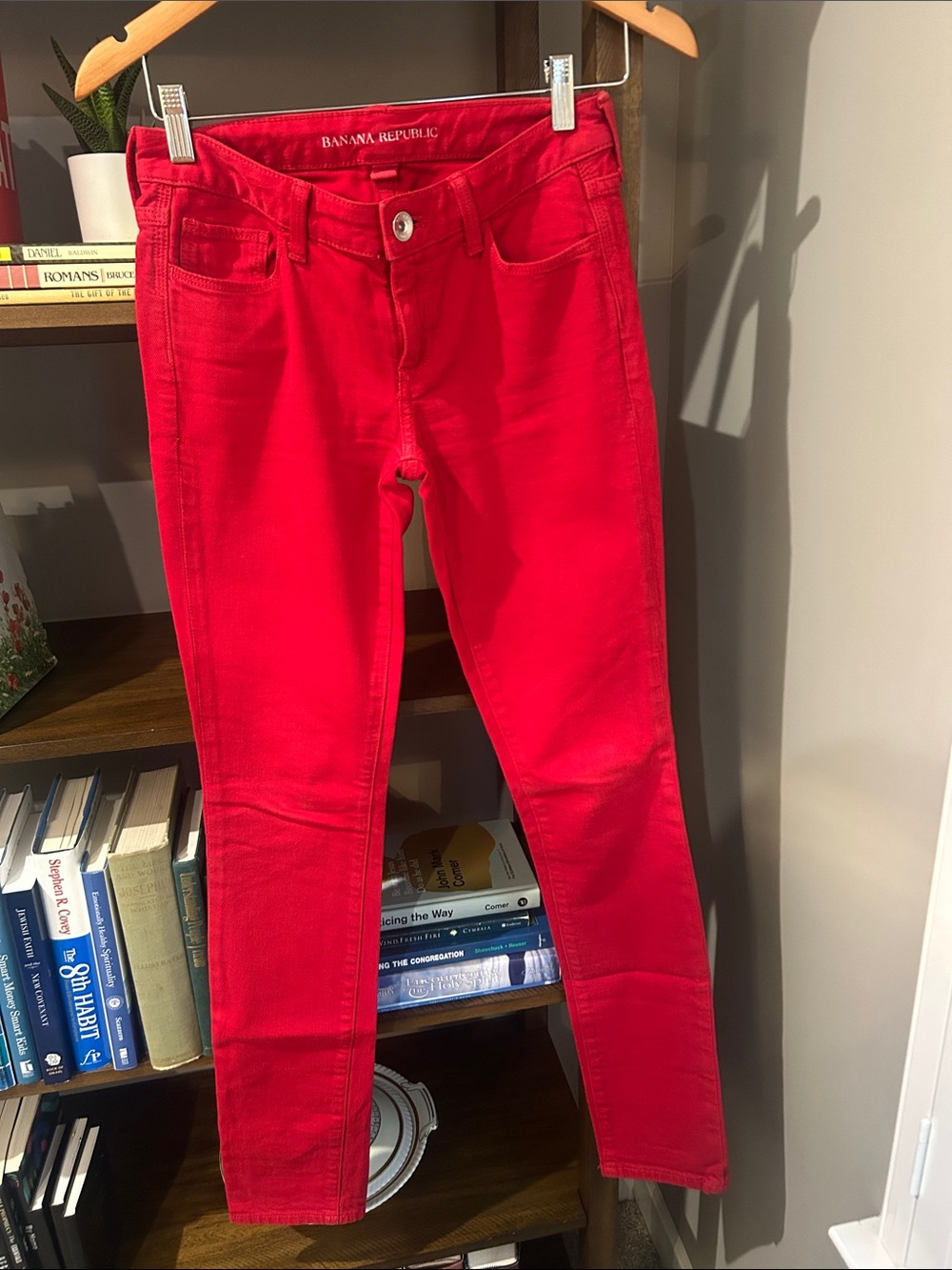 Banana Republic Bright Red Women's Skinny Jeans